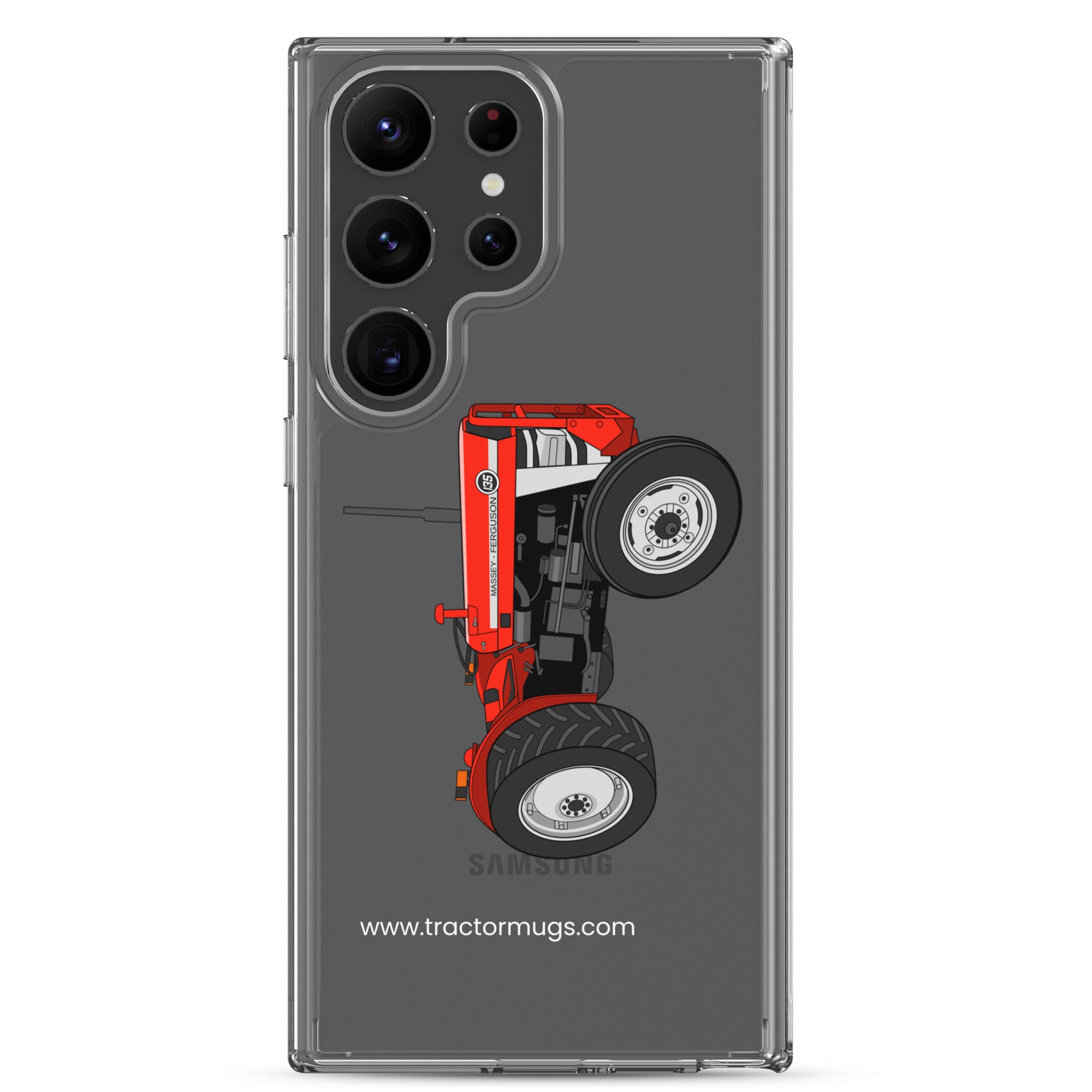 Massey Ferguson Clear Case for Samsung® Samsung Galaxy S23 Ultra Massey Ferguson 135  |  Clear Case for Samsung® Quality Farmers Merch