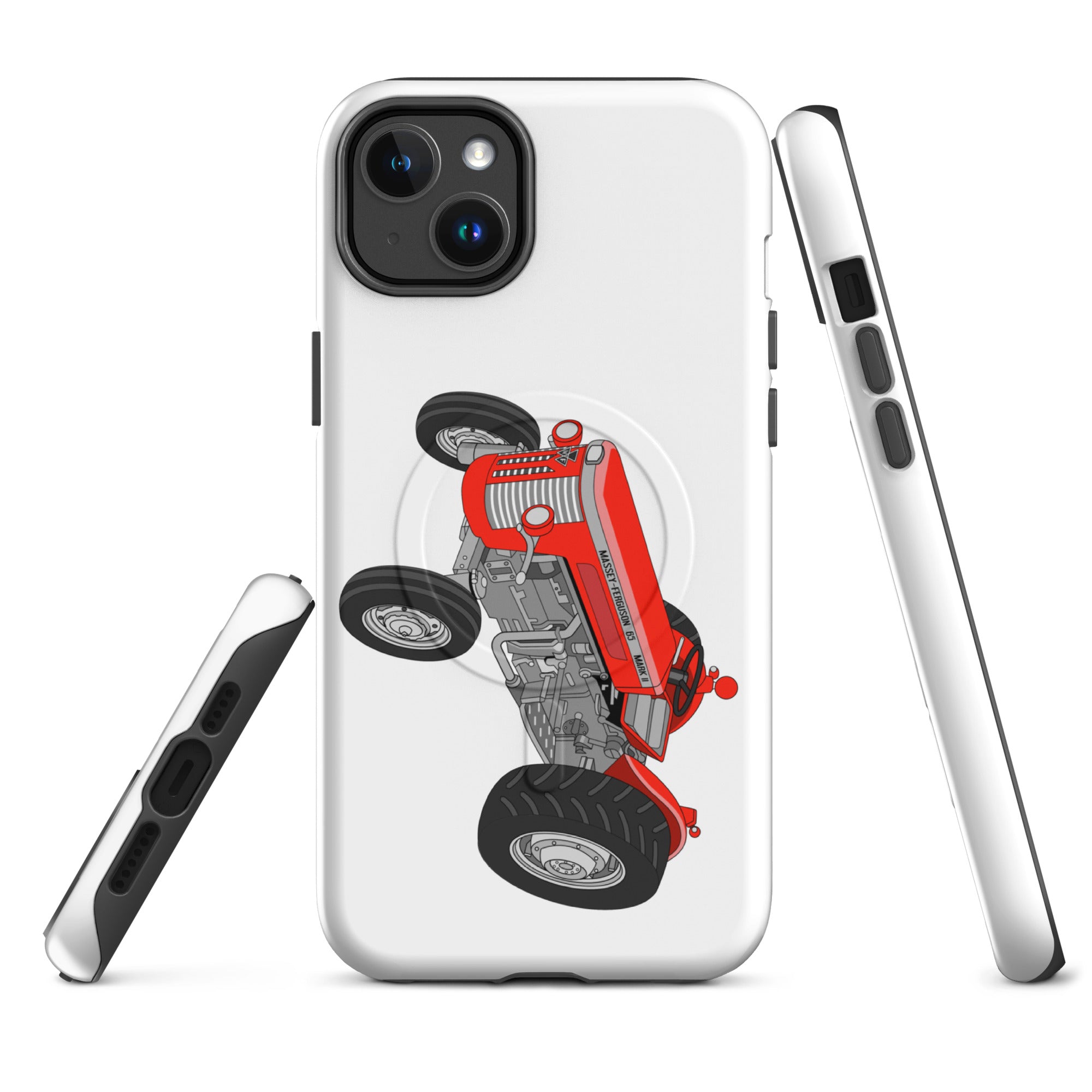 Massey Ferguson MagSafe® Tough Case for iPhone® iPhone 14 Plus Massey-Ferguson 65 Mark II | MagSafe® tough case for iPhone® Quality Farmers Merch
