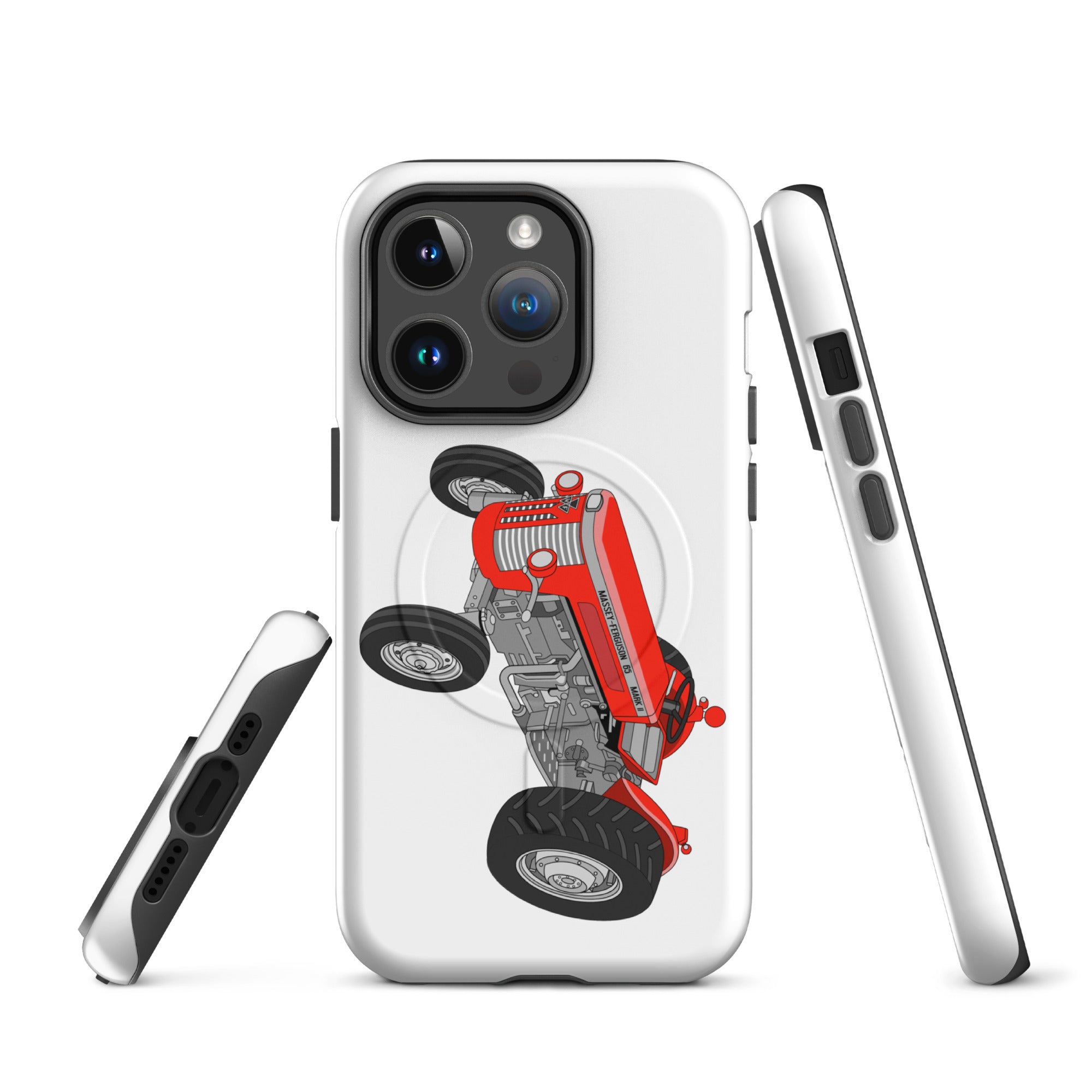 Massey Ferguson MagSafe® Tough Case for iPhone® iPhone 14 Pro Massey-Ferguson 65 Mark II | MagSafe® tough case for iPhone® Quality Farmers Merch