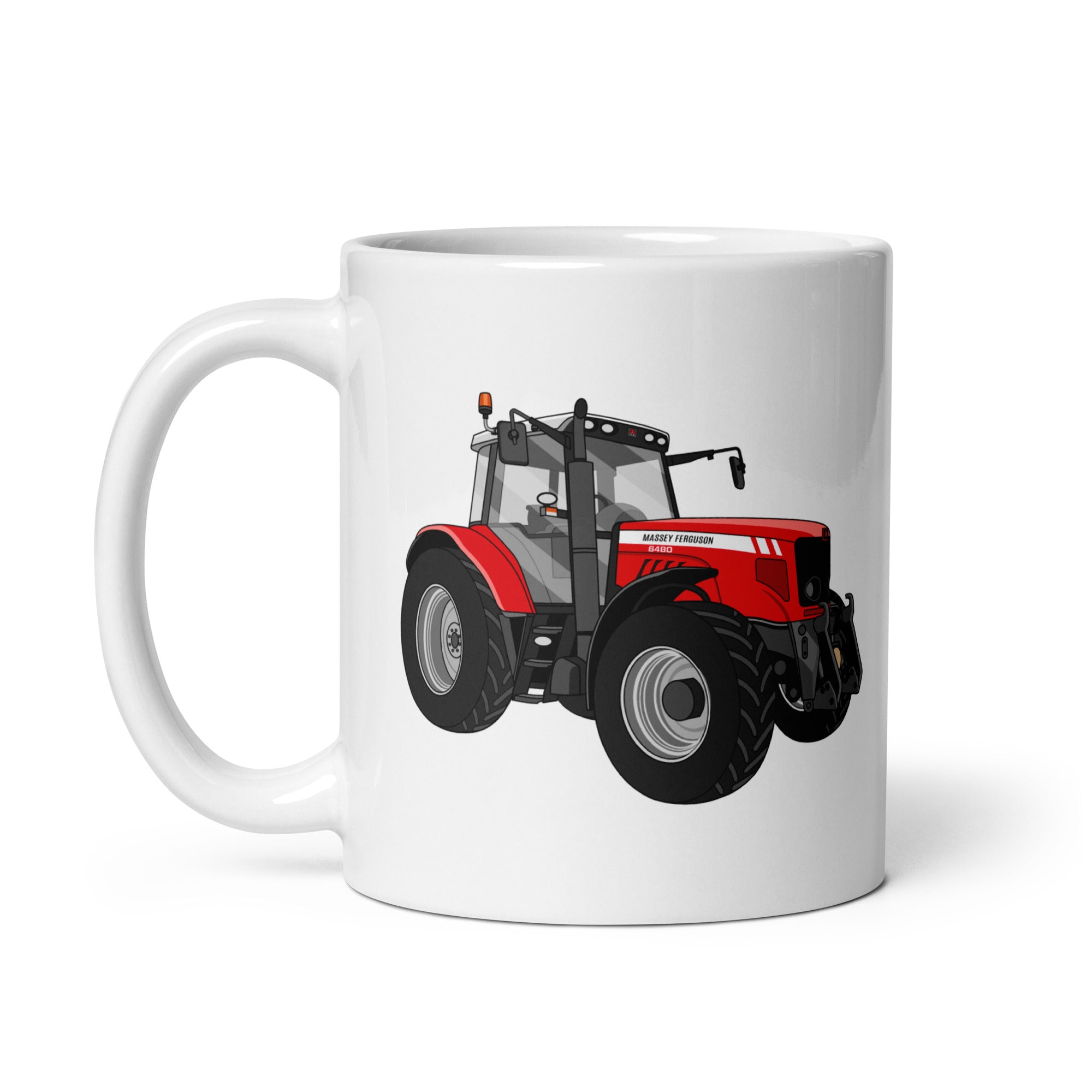 Massey Ferguson Massey Ferguson 6480 | White glossy mug Quality Farmers Merch