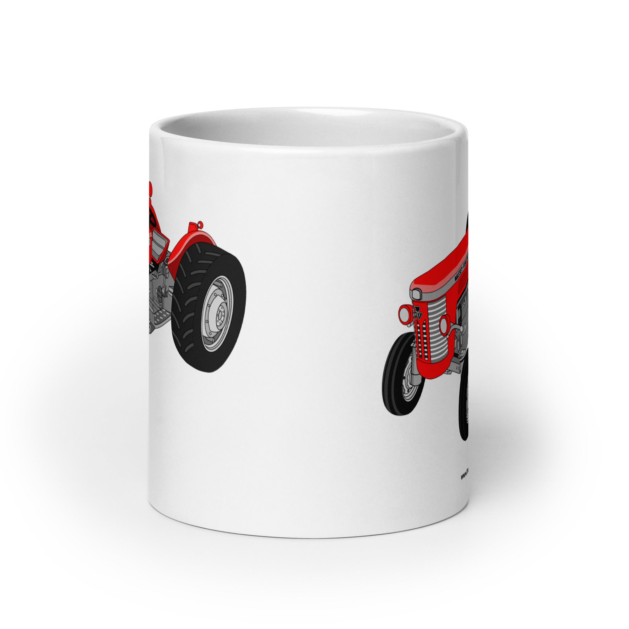Massey Ferguson Massey-Ferguson 65 Mark II | White glossy mug Quality Farmers Merch