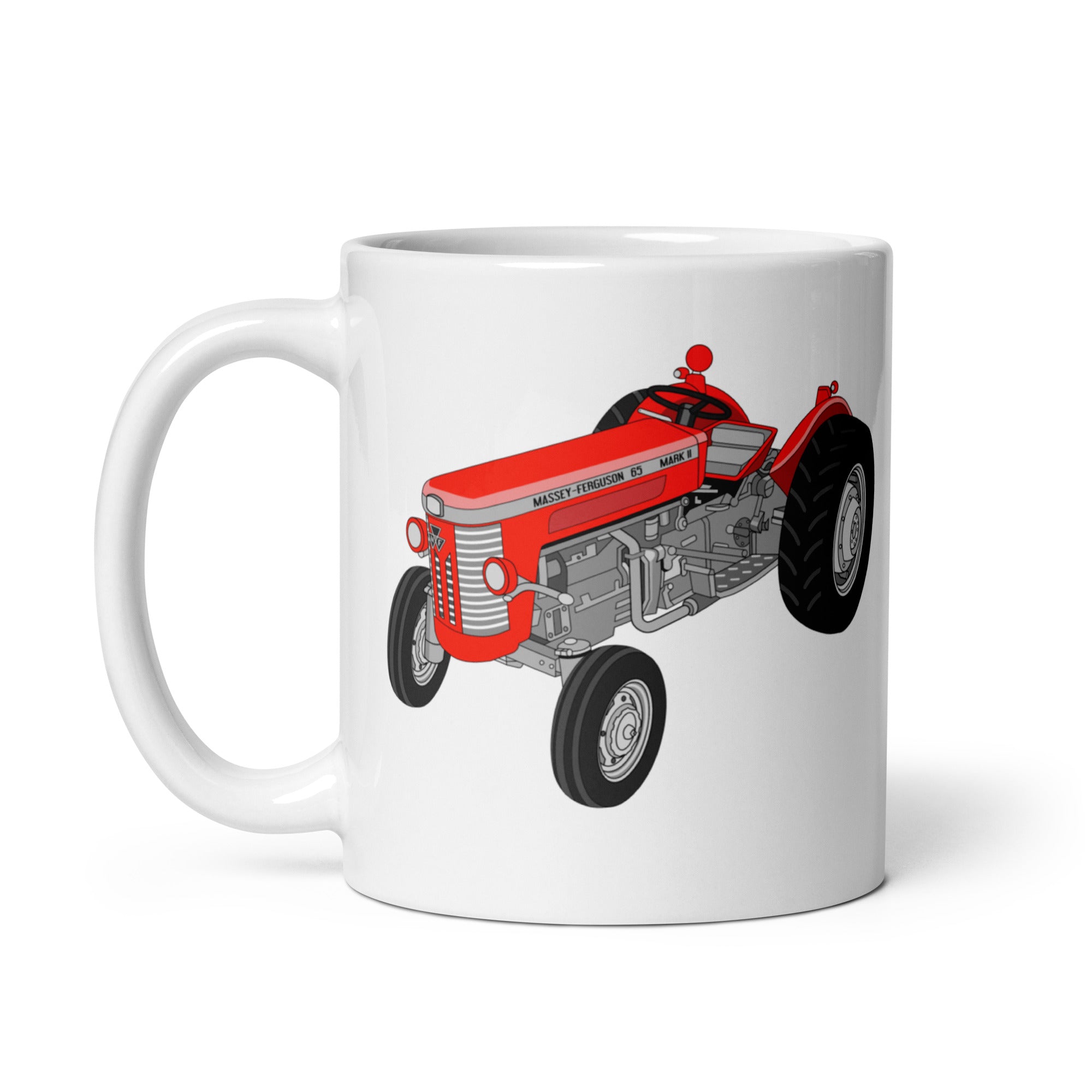 Massey Ferguson Massey-Ferguson 65 Mark II | White glossy mug Quality Farmers Merch