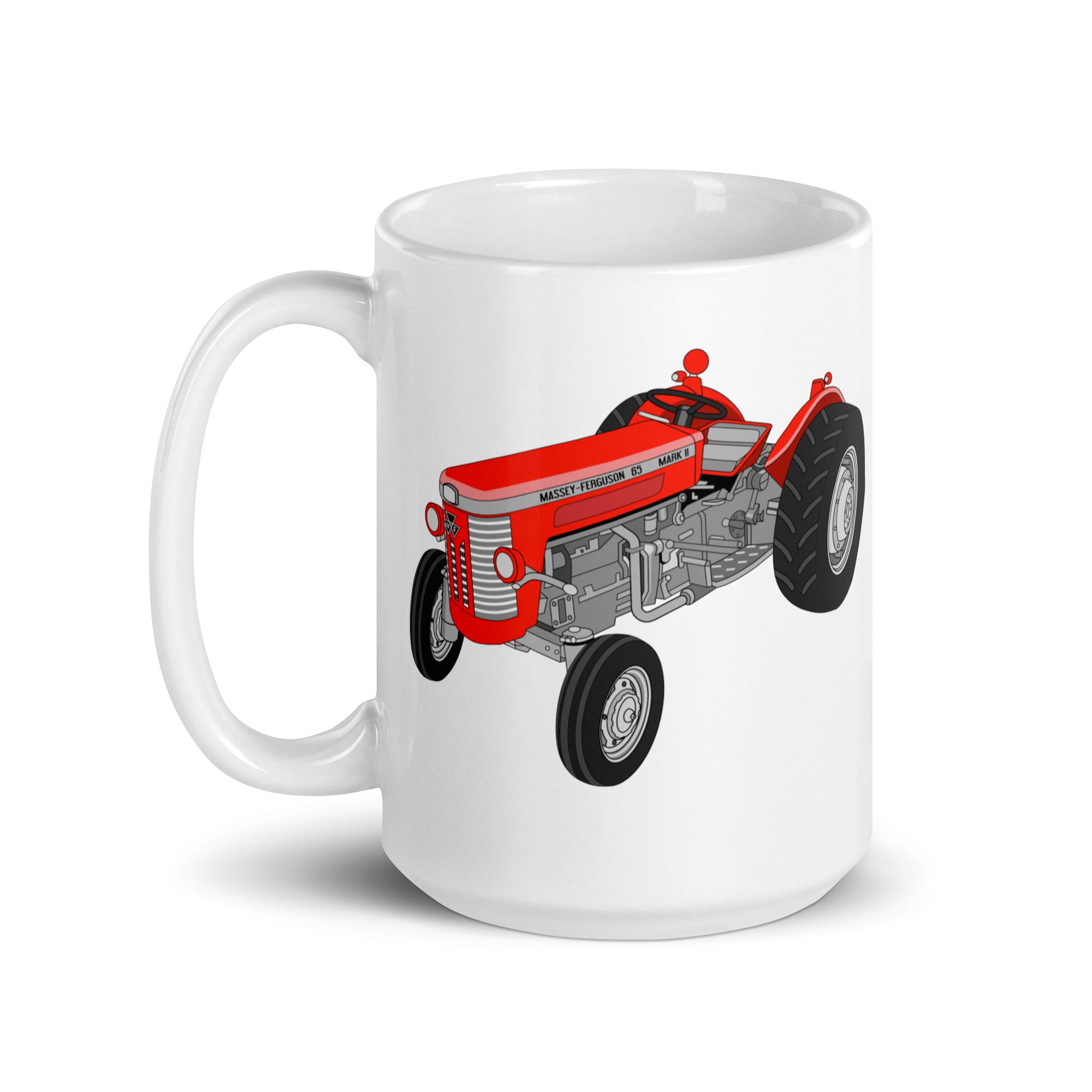 Massey Ferguson Massey-Ferguson 65 Mark II | White glossy mug Quality Farmers Merch