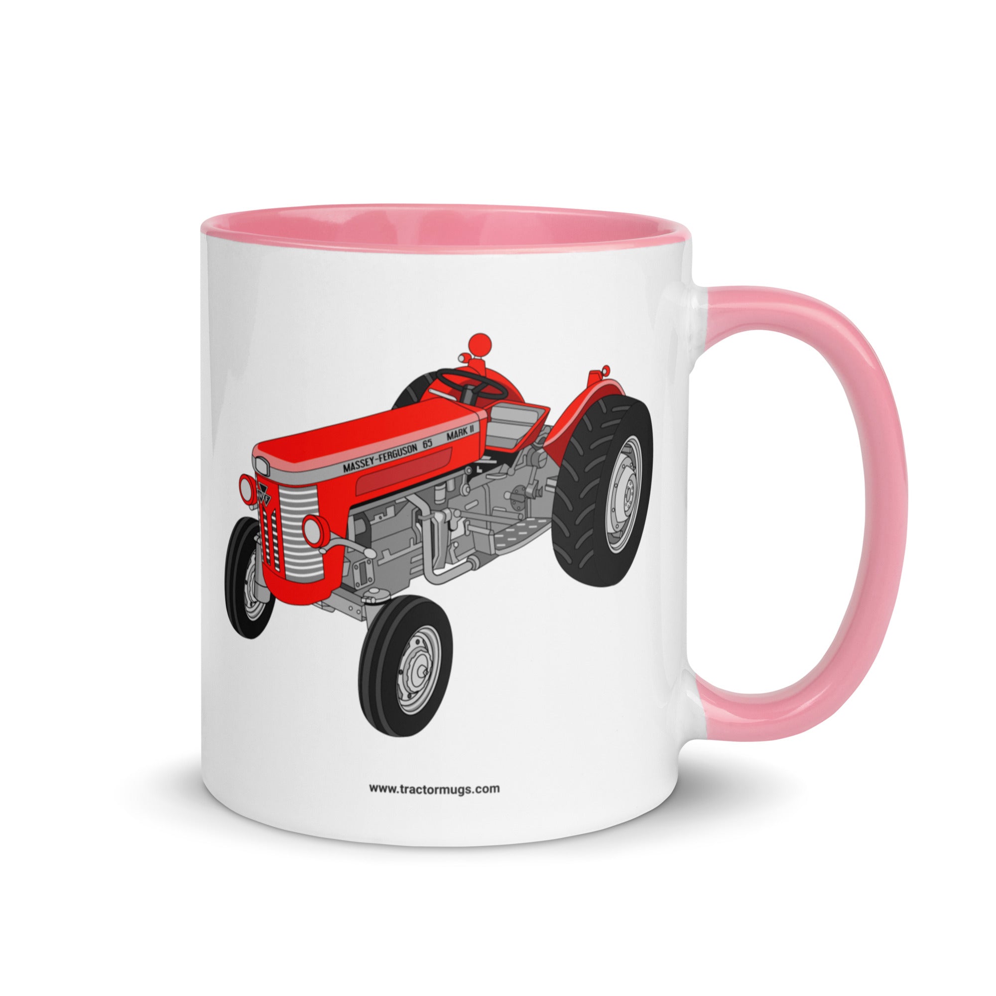 Massey Ferguson Pink / 11 oz Massey-Ferguson 65 Mark II | Mug with Color Inside Quality Farmers Merch