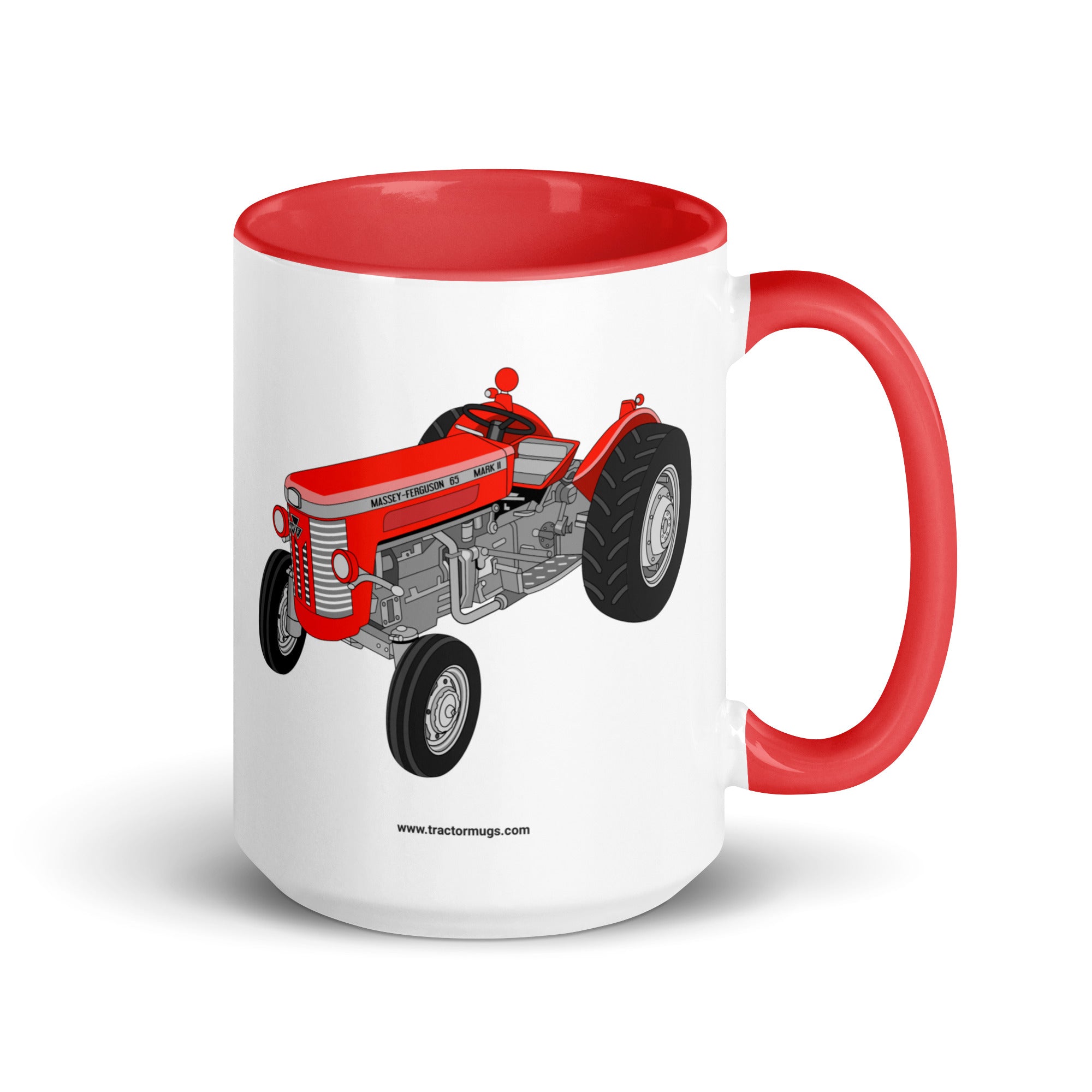Massey Ferguson Red / 15 oz Massey-Ferguson 65 Mark II | Mug with Color Inside Quality Farmers Merch