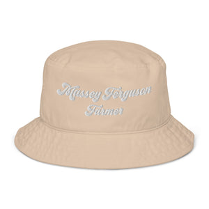 Massey Ferguson Stone Massey Ferguson | Organic Bucket Hat Quality Farmers Merch