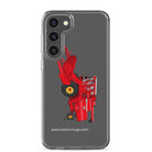 Massey Samsung Galaxy S23 Plus Massey 760 Combine Harvester | Clear Case for Samsung® Quality Farmers Merch