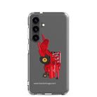 Massey Samsung Galaxy S24 Massey 760 Combine Harvester | Clear Case for Samsung® Quality Farmers Merch