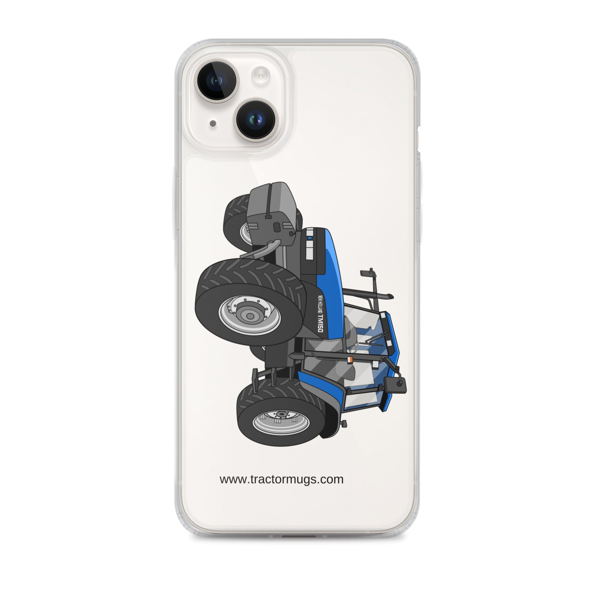 New Holland Clear Case for iPhone® iPhone 14 Plus New Holland TM 150 Super Steer | Clear Case for iPhone® Quality Farmers Merch