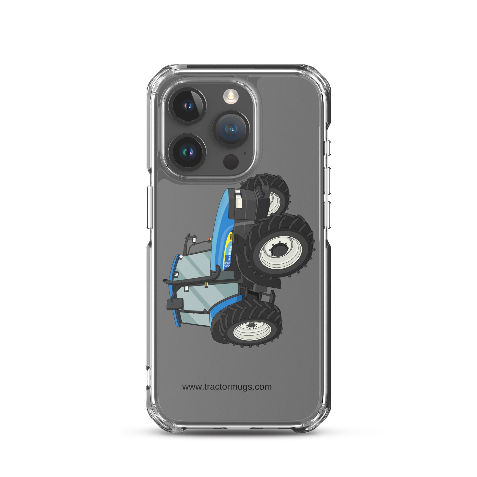 New Holland Clear Case for iPhone® iPhone 15 Pro New Holland TM 140 | Clear Case for iPhone® Quality Farmers Merch