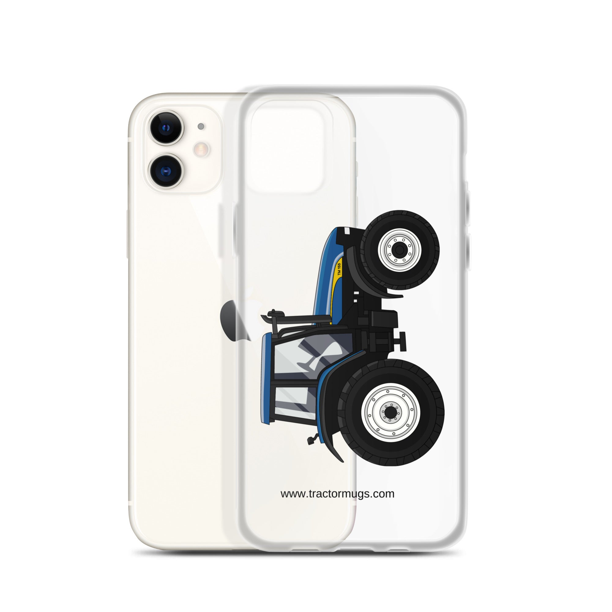 New Holland Clear Case for iPhone® New Holland TM 155 | Clear Case for iPhone® Quality Farmers Merch