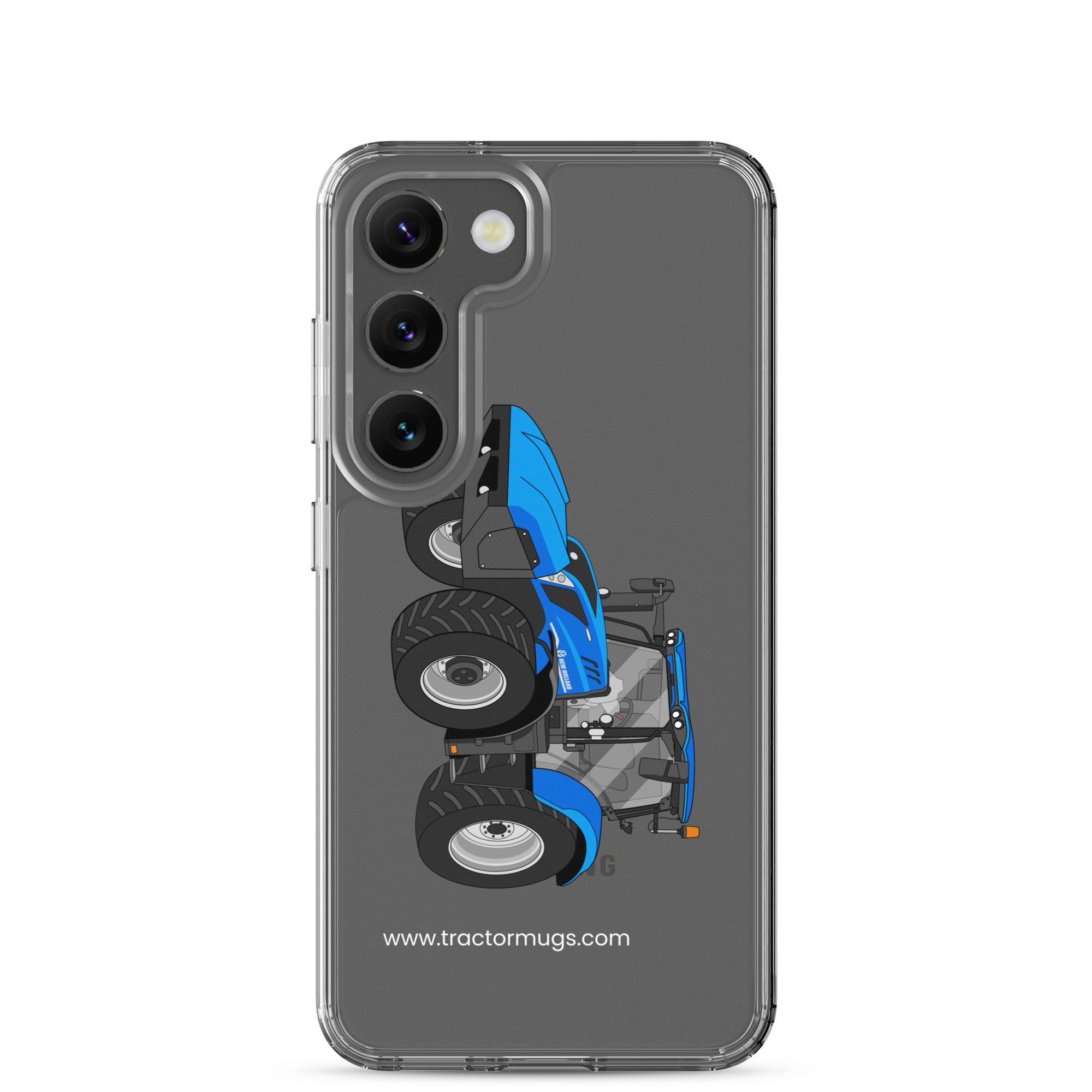 New Holland Clear Case for Samsung® Samsung Galaxy S23 New Holland T6 180 Methane | Clear Case for Samsung® Quality Farmers Merch