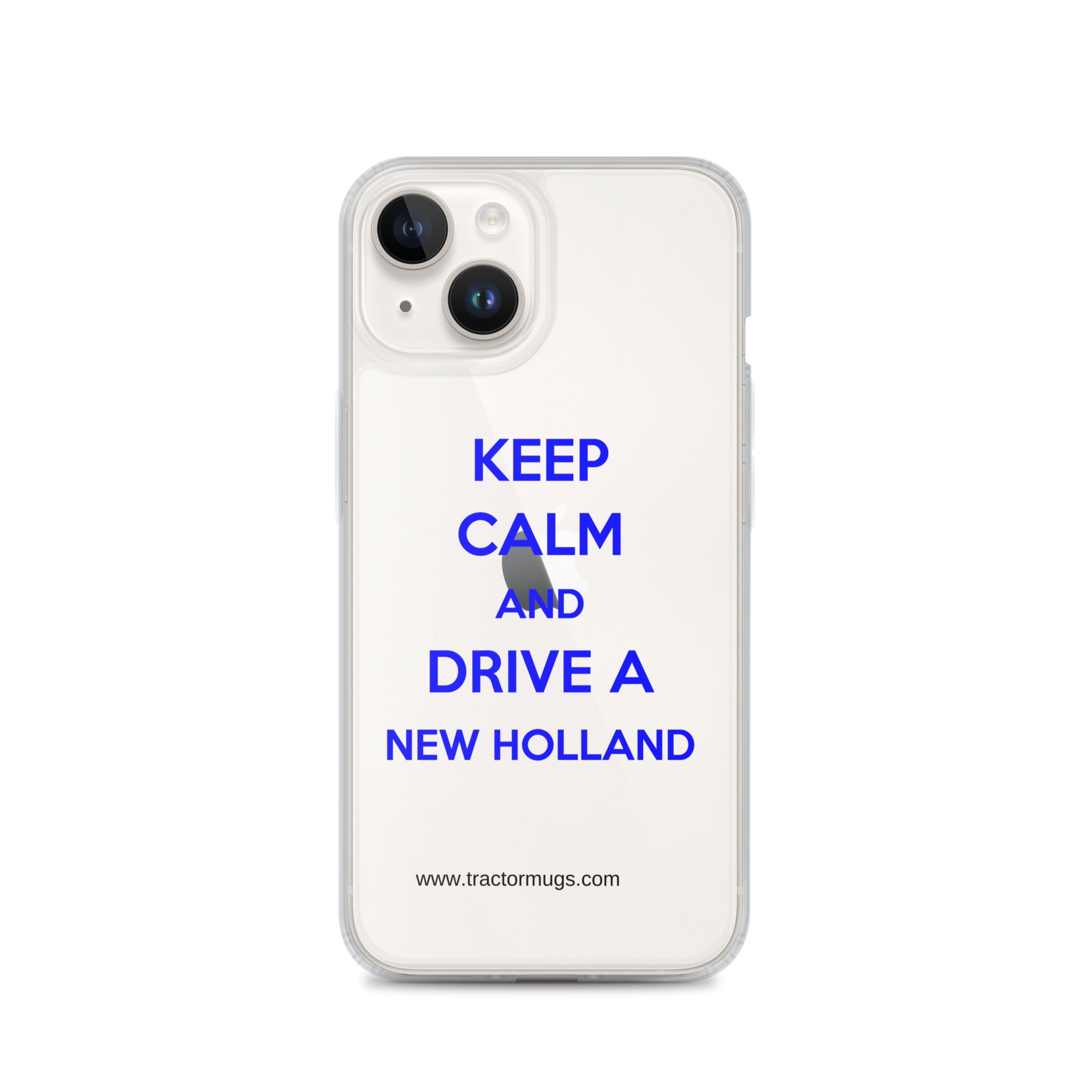 New Holland iPhone 14 Keep Calm New Holland | Clear Case for iPhone® Quality Farmers Merch