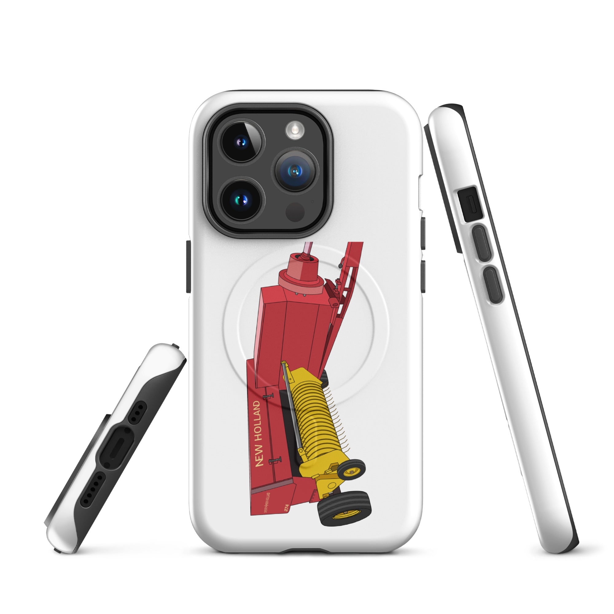 New Holland MagSafe® Tough Case for iPhone® iPhone 14 Pro New Holland 274 Square Baler | MagSafe® tough case for iPhone® Quality Farmers Merch