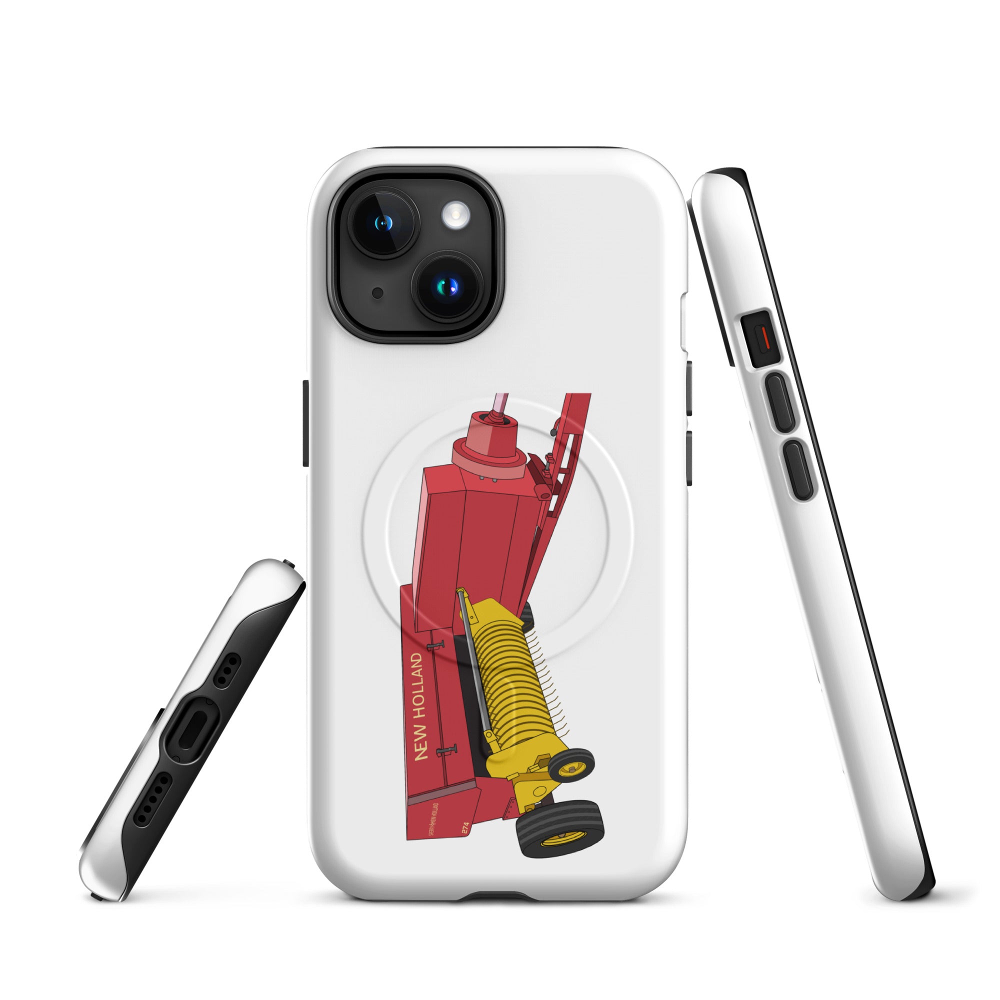 New Holland MagSafe® Tough Case for iPhone® iPhone 15 New Holland 274 Square Baler | MagSafe® tough case for iPhone® Quality Farmers Merch