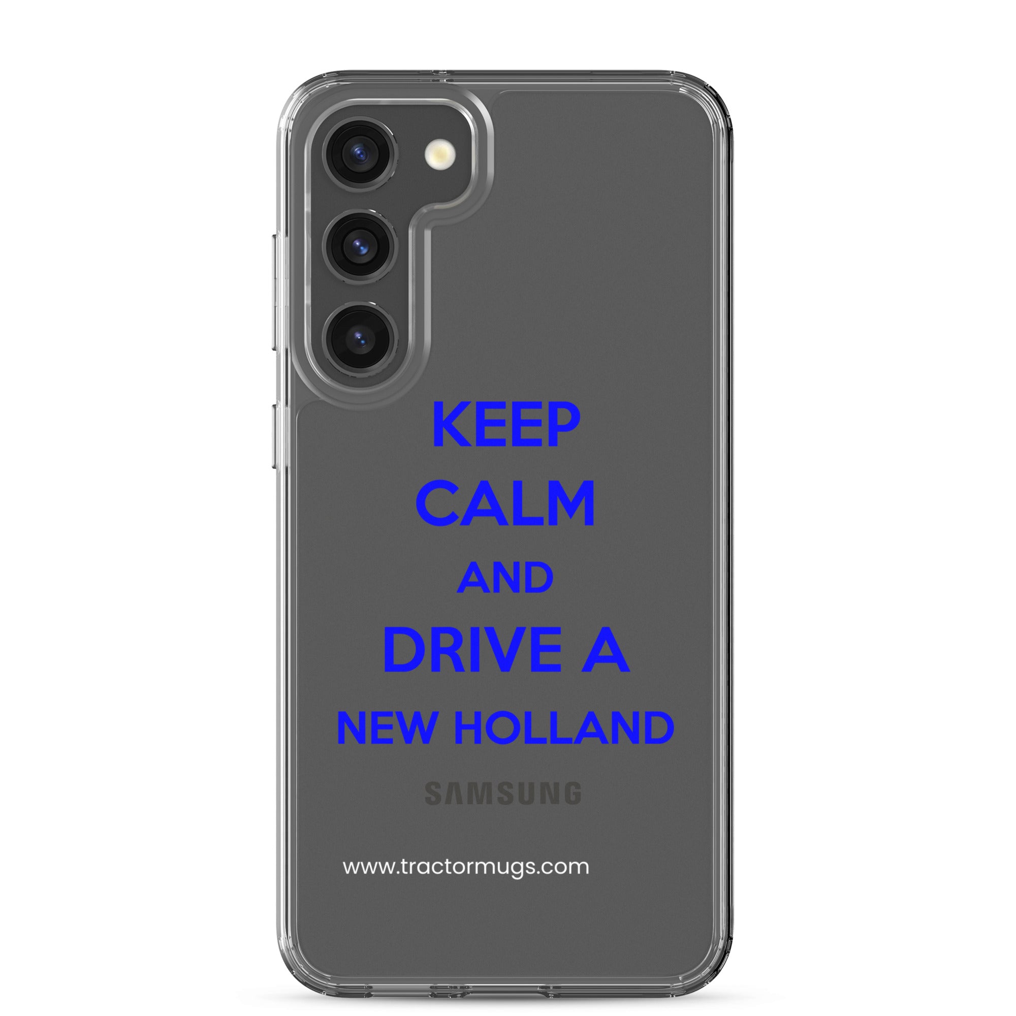 New Holland Samsung Galaxy S23 Plus Keep Calm New Holland | Clear Case for Samsung® Quality Farmers Merch