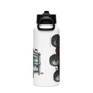 Massey Ferguson Stainless Steel Water Bottle with a straw lid – Tractor Mugs
