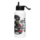 Steyr Steyr 4120 Plus | Stainless steel water bottle with a straw lid Quality Farmers Merch