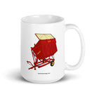 Taarup 15 oz Taarup tipvogn T3 Trailer | White glossy mug Quality Farmers Merch
