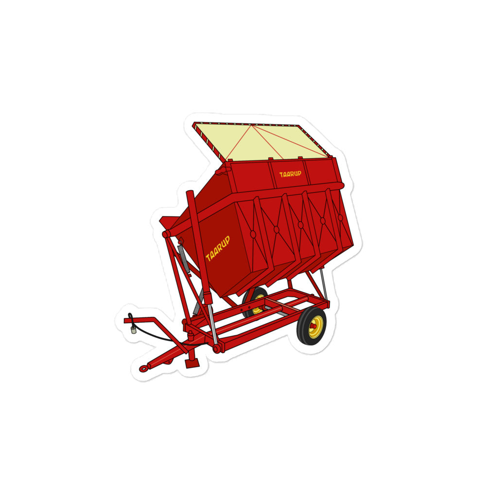 Taarup 4″×4″ Taarup tipvogn T3 Trailer | Bubble-free stickers Quality Farmers Merch