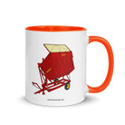 Taarup Orange / 11 oz Taarup tipvogn T3 Trailer | Mug with Color Inside Quality Farmers Merch