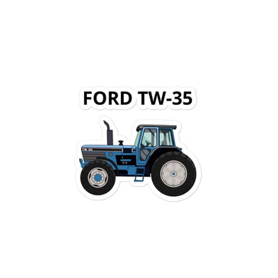 The Farmers Mugs Store 3″×3″ FORD TW 35 Bubble-free stickers Quality Farmers Merch