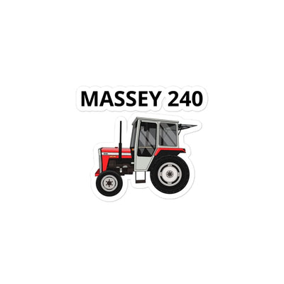 The Farmers Mugs Store 3″×3″ Massey Ferguson 240 Bubble-free stickers Quality Farmers Merch