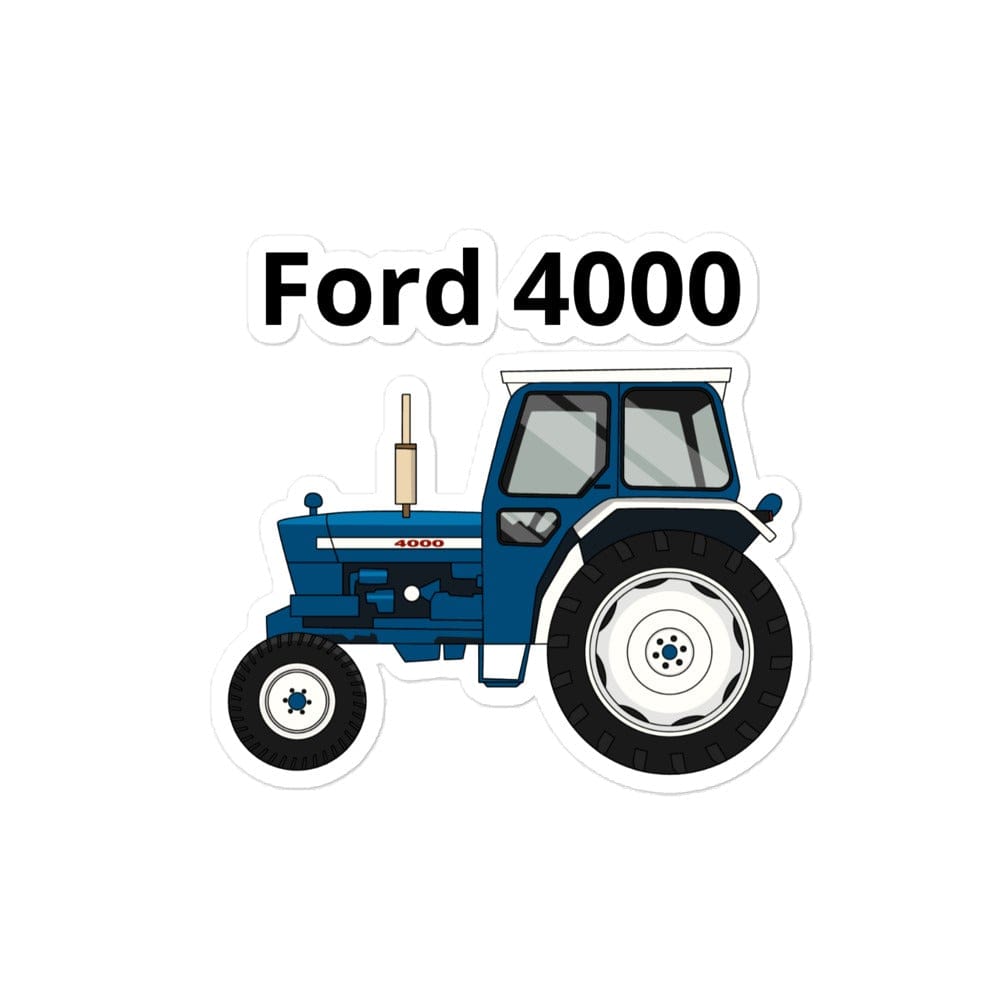 The Farmers Mugs Store 4″×4″ Ford 4000 Bubble-free stickers Quality Farmers Merch