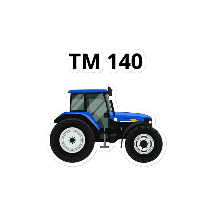The Farmers Mugs Store 4″×4″ New Holland TM 140 Bubble-free stickers Quality Farmers Merch