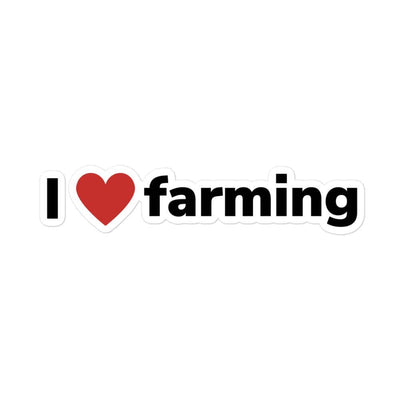 The Farmers Mugs Store 5.5″×5.5″ I Love Farming Bubble-free stickers Quality Farmers Merch