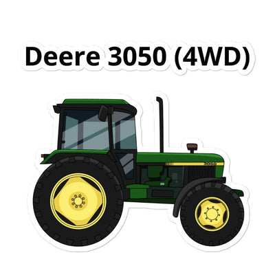 The Farmers Mugs Store 5.5″×5.5″ John Deere 3050 (4WD) Bubble-free stickers Quality Farmers Merch