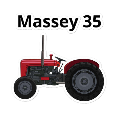 The Farmers Mugs Store 5.5″×5.5″ Massey 35 Bubble-free stickers Quality Farmers Merch