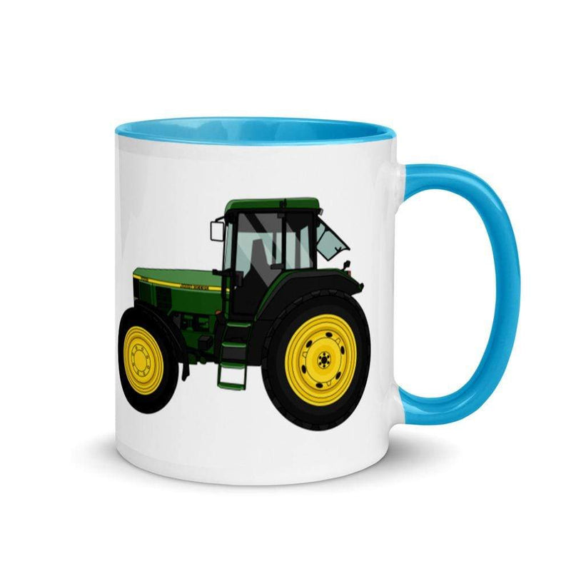 The Farmers Mugs Store Blue John Deere 7810 Mug with Color Inside Quality Farmers Merch