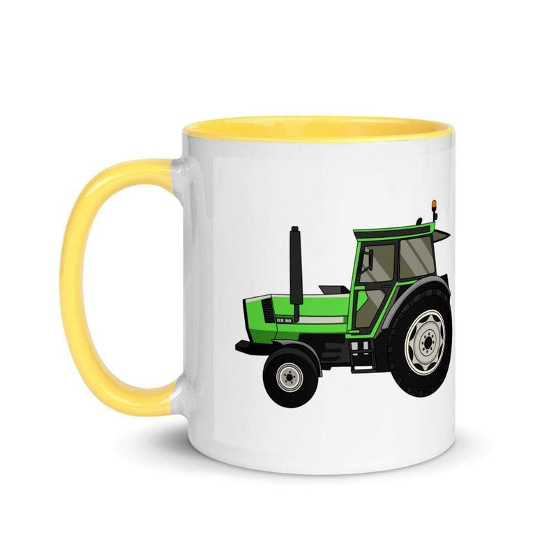 The Farmers Mugs Store Deutz DX 90 Mug with Color Inside Quality Farmers Merch