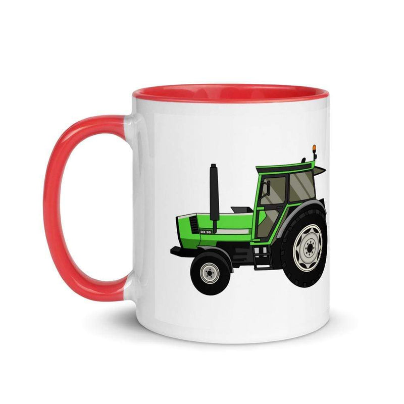 The Farmers Mugs Store Deutz DX 90 Mug with Color Inside Quality Farmers Merch