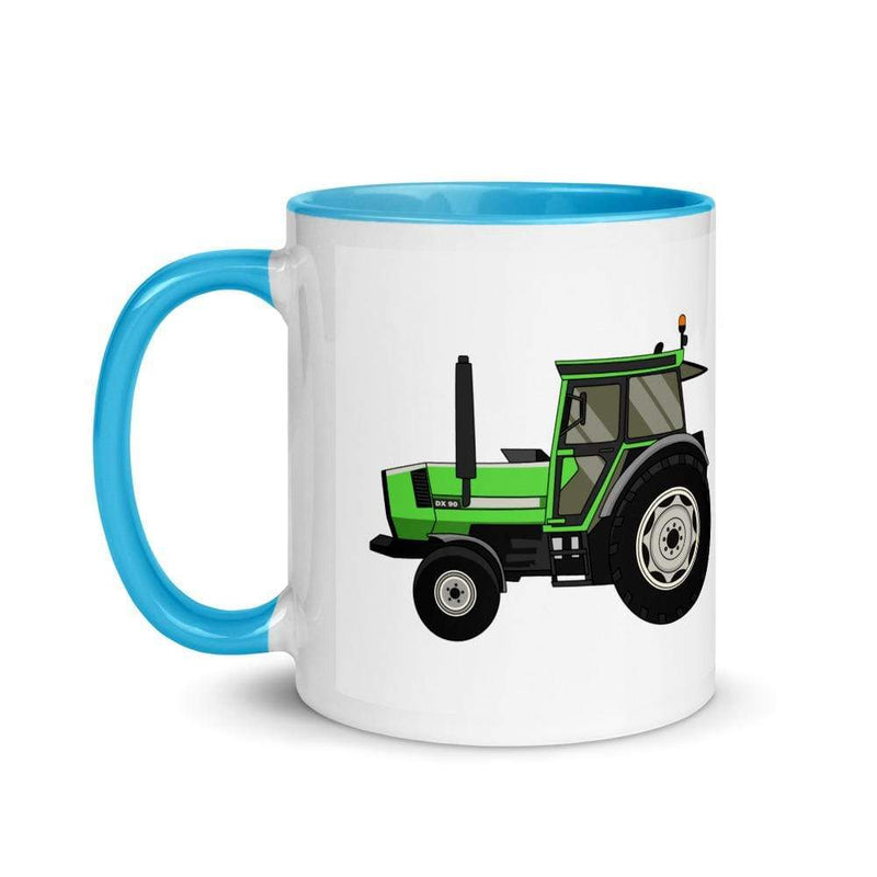 The Farmers Mugs Store Deutz DX 90 Mug with Color Inside Quality Farmers Merch