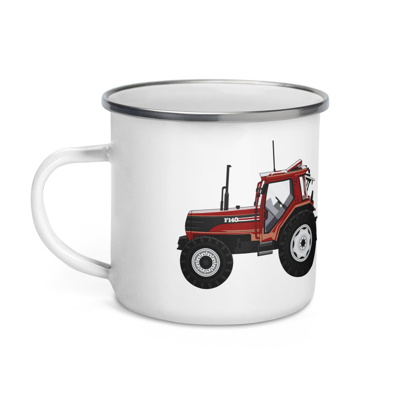 The Farmers Mugs Store FIAT F140 Turbo Enamel Mug Quality Farmers Merch