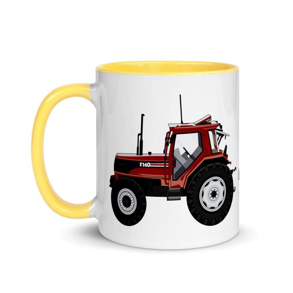 The Farmers Mugs Store FIAT F140 Turbo Mug with Color Inside Quality Farmers Merch