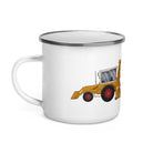 The Farmers Mugs Store JCB 3C Enamel Mug (1975) Quality Farmers Merch