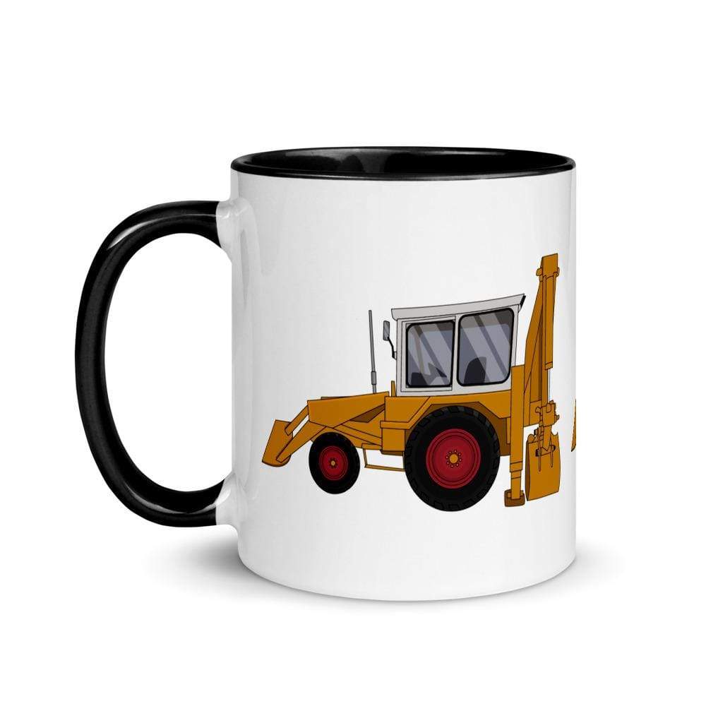 The Farmers Mugs Store JCB 3C Mug with Colour Inside (1975) Quality Farmers Merch