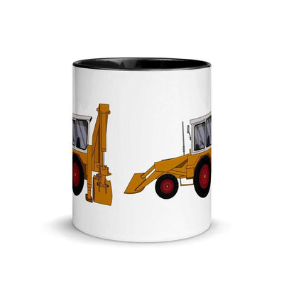 JCB 3C Mug with Colour Inside (1975) | Tractor Mug Store