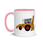 The Farmers Mugs Store JCB 3C Mug with Colour Inside (1975) Quality Farmers Merch