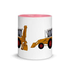 The Farmers Mugs Store JCB 3C Mug with Colour Inside (1975) Quality Farmers Merch