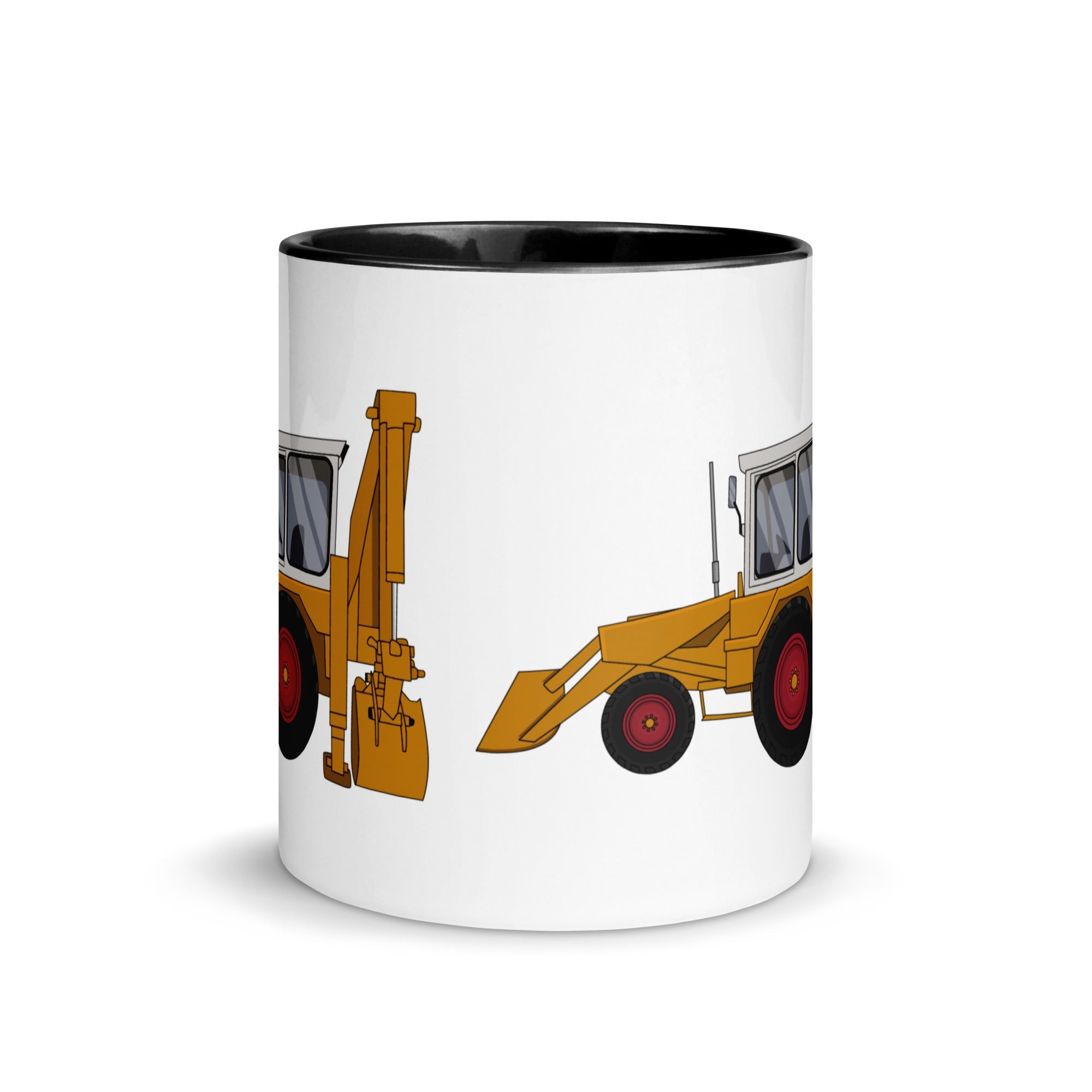 The Farmers Mugs Store JCB 3C Mug with Colour Inside (1975) Quality Farmers Merch