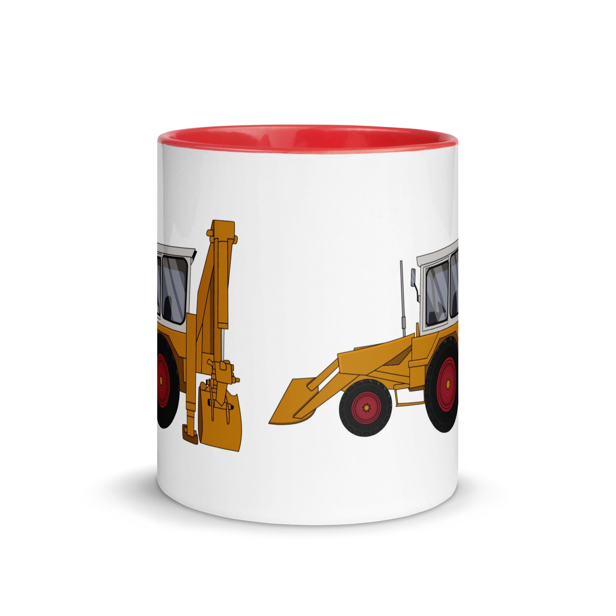 The Farmers Mugs Store JCB 3C Mug with Colour Inside (1975) Quality Farmers Merch