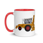 The Farmers Mugs Store JCB 3C Mug with Colour Inside (1975) Quality Farmers Merch