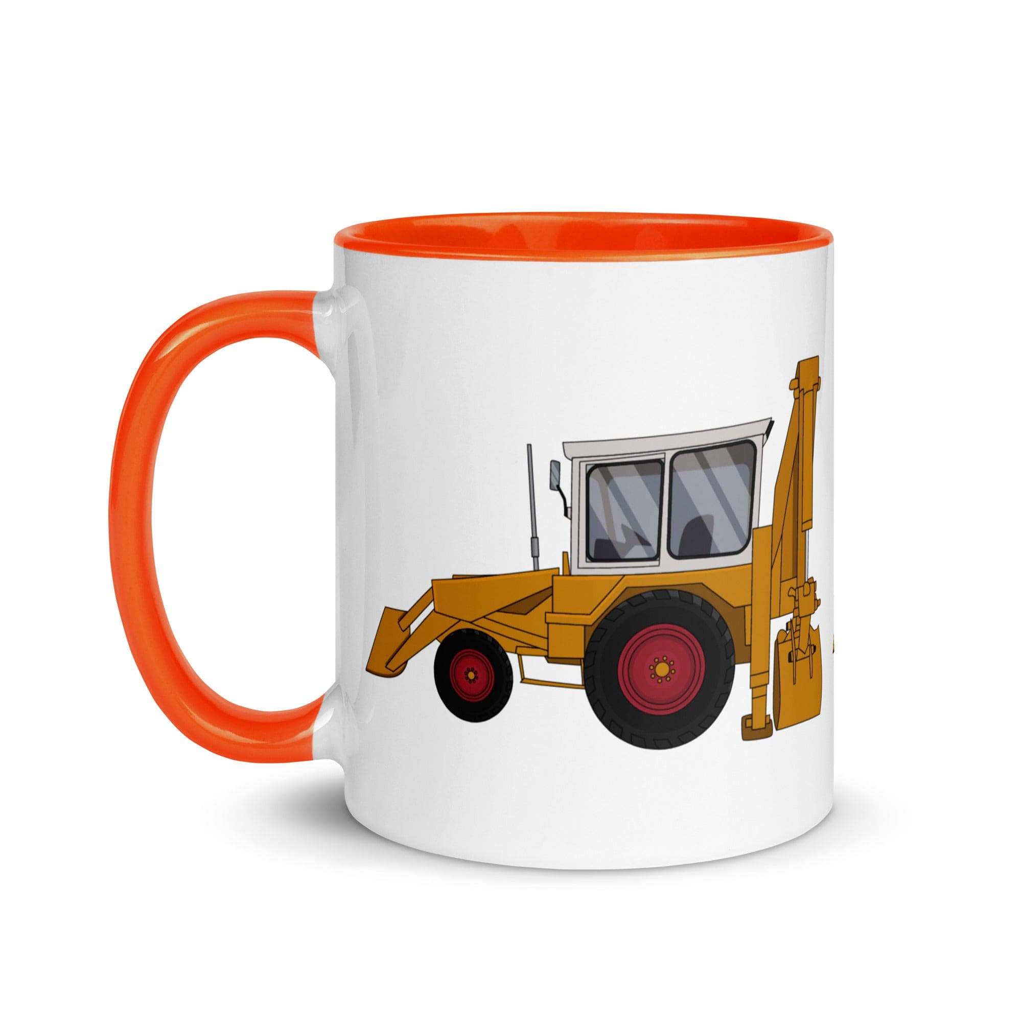 The Farmers Mugs Store JCB 3C Mug with Colour Inside (1975) Quality Farmers Merch