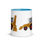 The Farmers Mugs Store JCB 3C Mug with Colour Inside (1975) Quality Farmers Merch