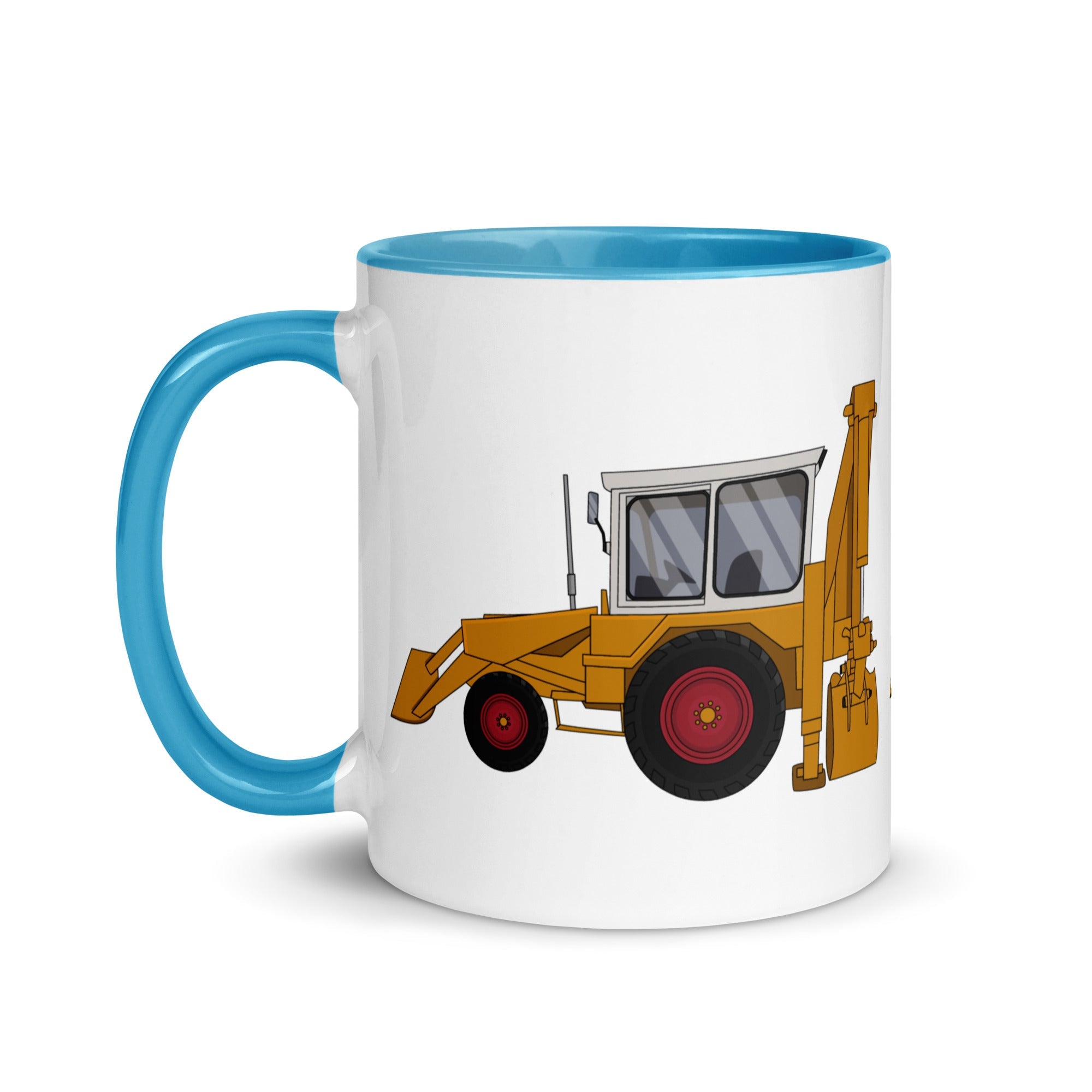 The Farmers Mugs Store JCB 3C Mug with Colour Inside (1975) Quality Farmers Merch