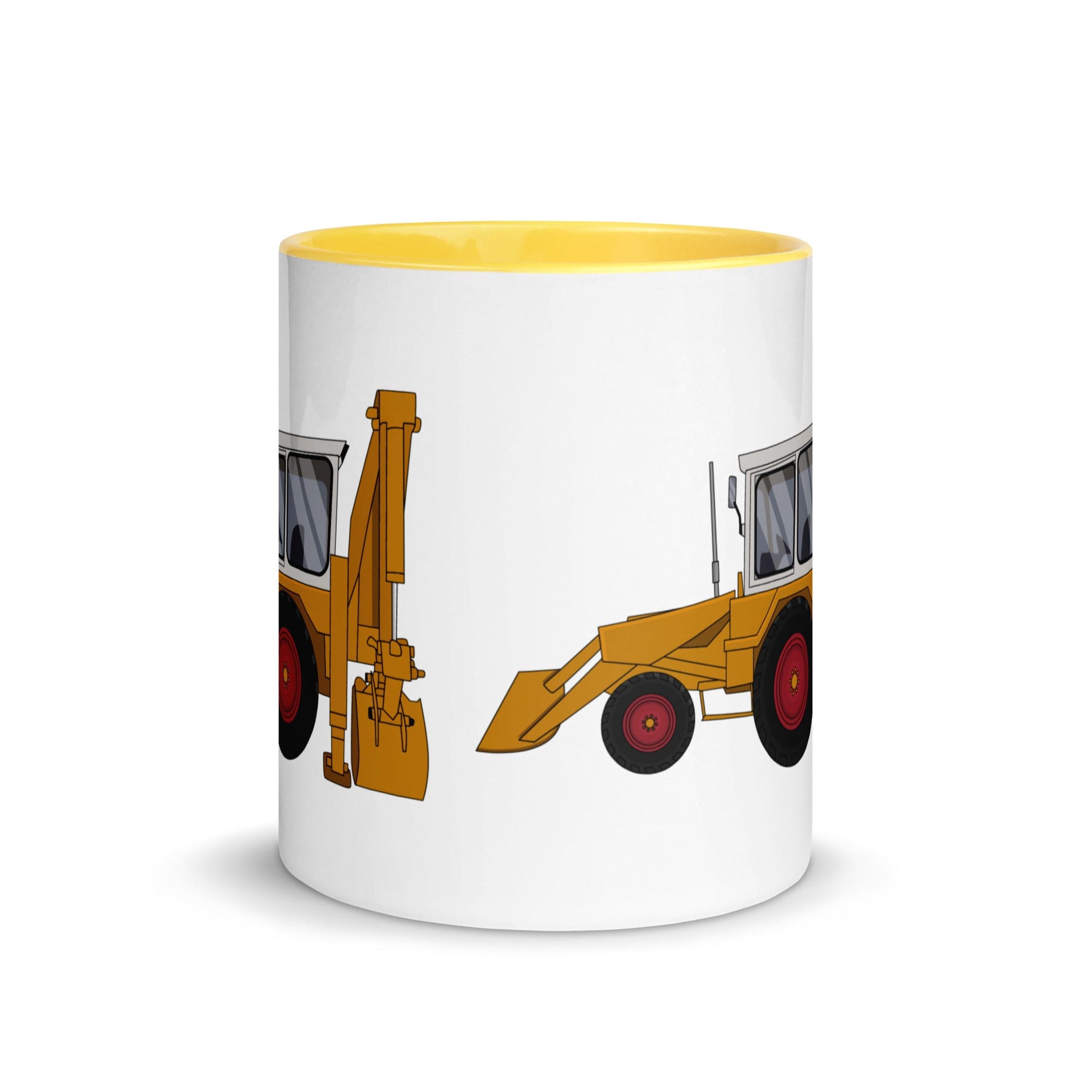 The Farmers Mugs Store JCB 3C Mug with Colour Inside (1975) Quality Farmers Merch